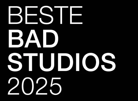 Auszeichnung mit dem Label Beste Badstudios 2025.