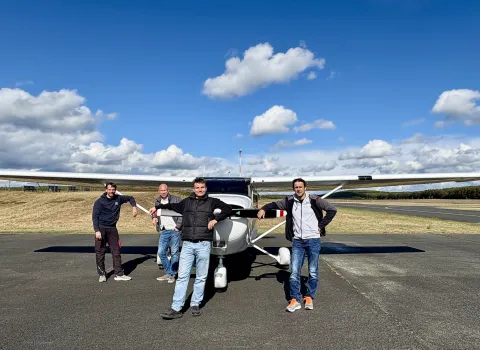 Rundflug über Potsdam am Flughafen Schönhagen.